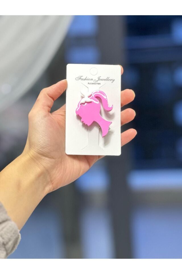 Prenses Model Epoksi Pens Toka Hediyelik Toka PEMBE